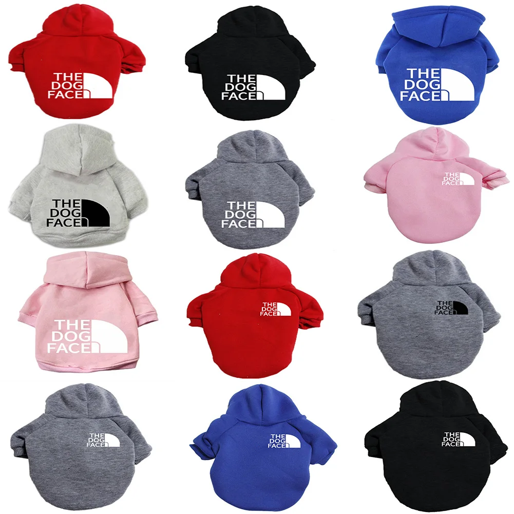 

Pet Supplies Clothing Winter Warm and Comfortable Soft Printed Letter Sweater Hoodie T-shirt Coat Puppy Dog Clothes