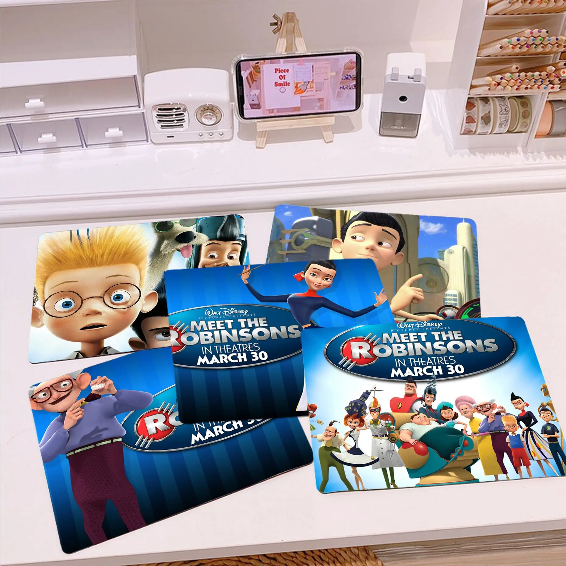 

In Stocked Disney Meet the Robinsons Silicone Pad to Mouse Game Smooth Writing Pad Desktops Mate gaming mouse pad
