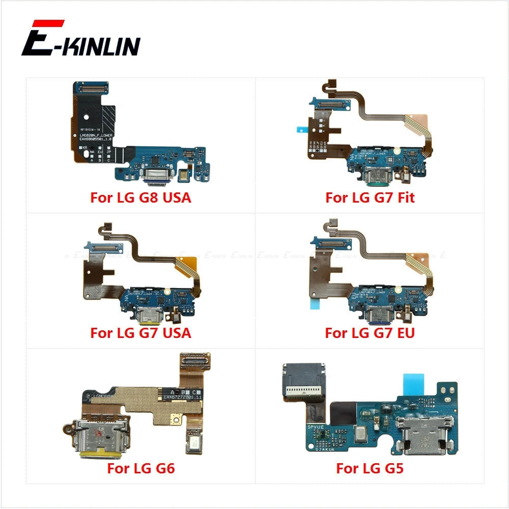 

Power Charging Connector Plug Port Dock Board With Mic Flex Cable For LG G5 G6 Plus G7 G8 ThinQ