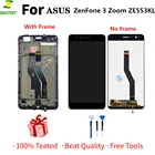 ЖК-дисплей для ASUS ZenFone 3 Zoom ZE553KL, сенсорный экран с дигитайзером в сборе, Замена с рамкой для ASUS Z01HDA LCD