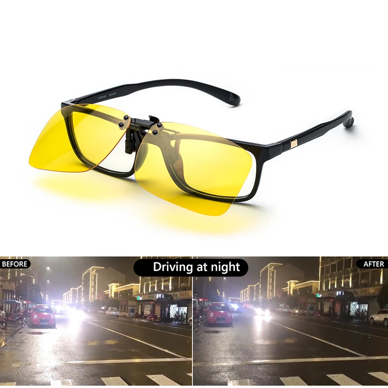 

Car Night Vision Sunglasses Clip on Myopia Glasses For Volkswagen Golf 4 5 7 6 Honda Civic Accord Chevrolet Cruze