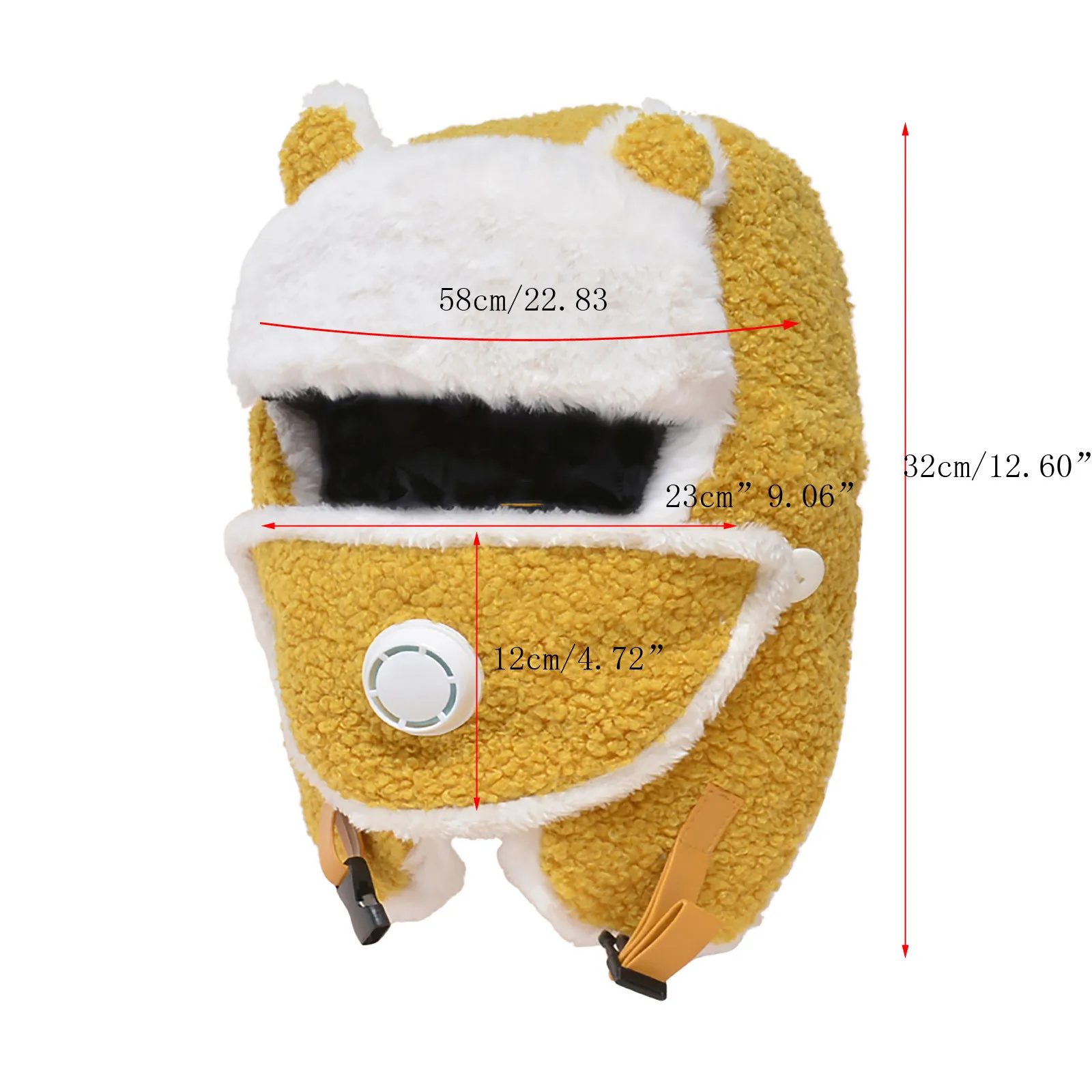 

Winter Adult Cute Windproof Warm Ear Protection Face Protection Hat Adult Cap Casquette de protection auditive hiver adulte Q1