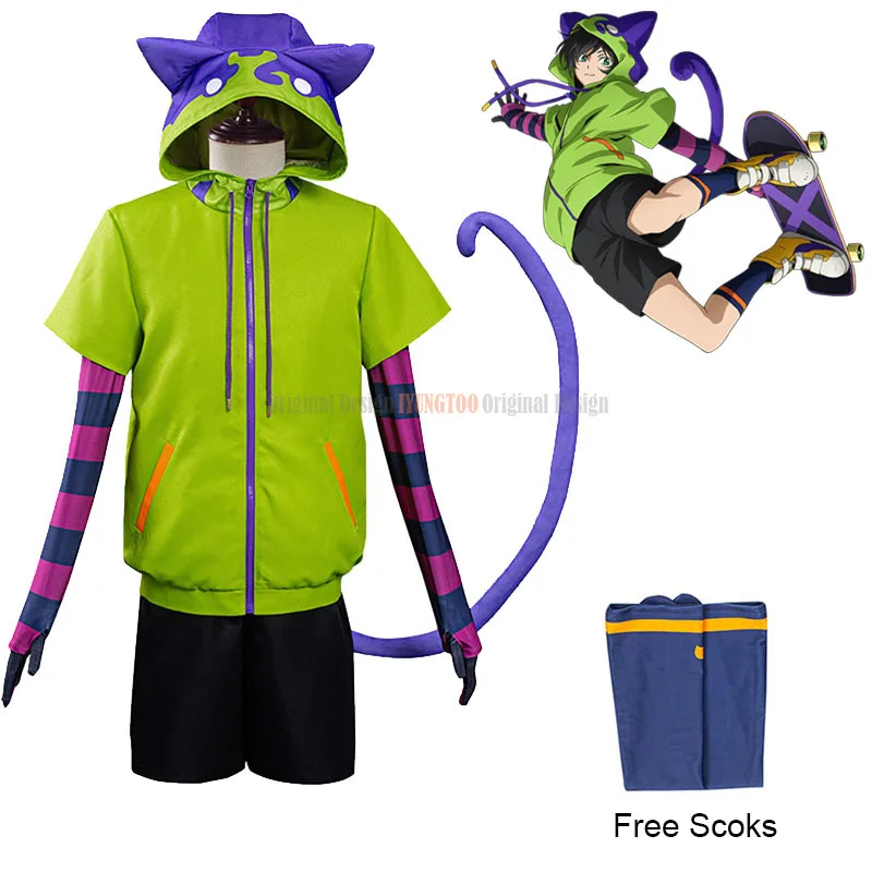 

2021 Uniforms SK∞ Miya Cosplay Costumes SK Eight Miya Costume Men and Women Halloween Carnival Anime Clothing Sports Suit Hot