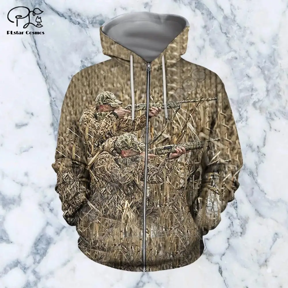 

PLstar Cosmos Newest Fashion Hunter Hunting Camo Animal Harajuku Streetwear Funny 3DPrint Casual Hoodies/Sweatshirt/Jacket/-a2