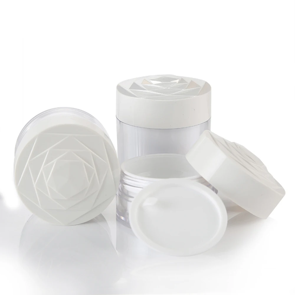 20 шт. пастический косметический контейнер с розой белая емкость для образцов