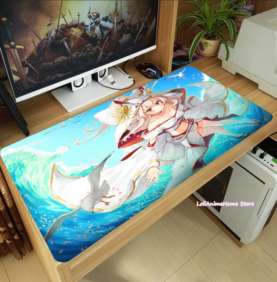 azur lane ijn ayanami game anime large mouse pad thicken laptop gaming mice mat table keyboard mat anti slip playmat cosplay free global shipping