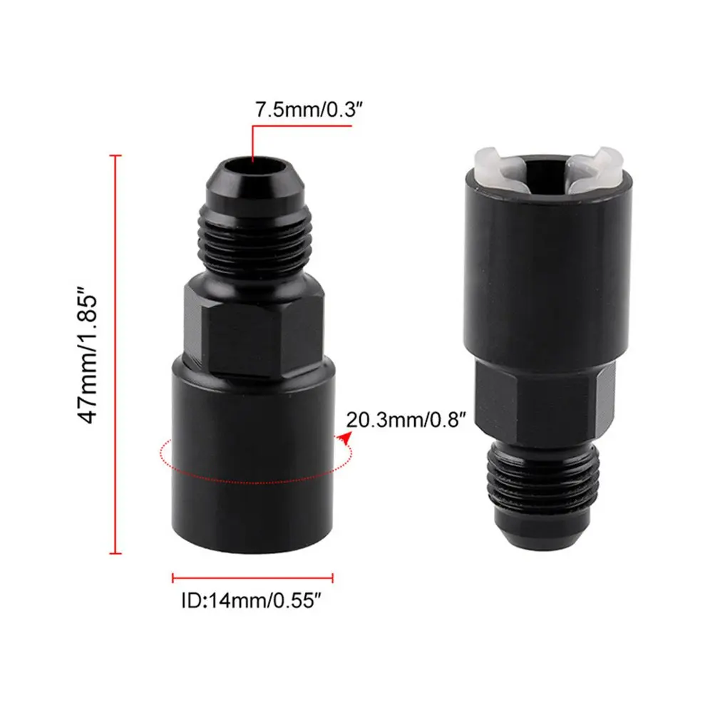 

Fuel Distribution Pipe Connector For Ls For Ls1 For Ls3-6An To 5/16 Hose Fuel Adapter Fitting To 5/16" Female Connect W/Clip