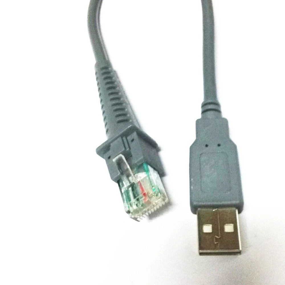 Кабель USB A папа RJ45 7 футов 2 м для сканера штрих кодов LS4278 LS2208 2208AP by