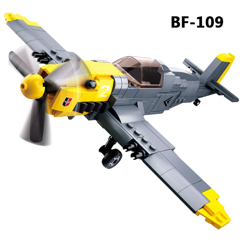 WW2 самолет совместимый с Legoed немецкий JU 88 BF 109 истребитель советская TU 2