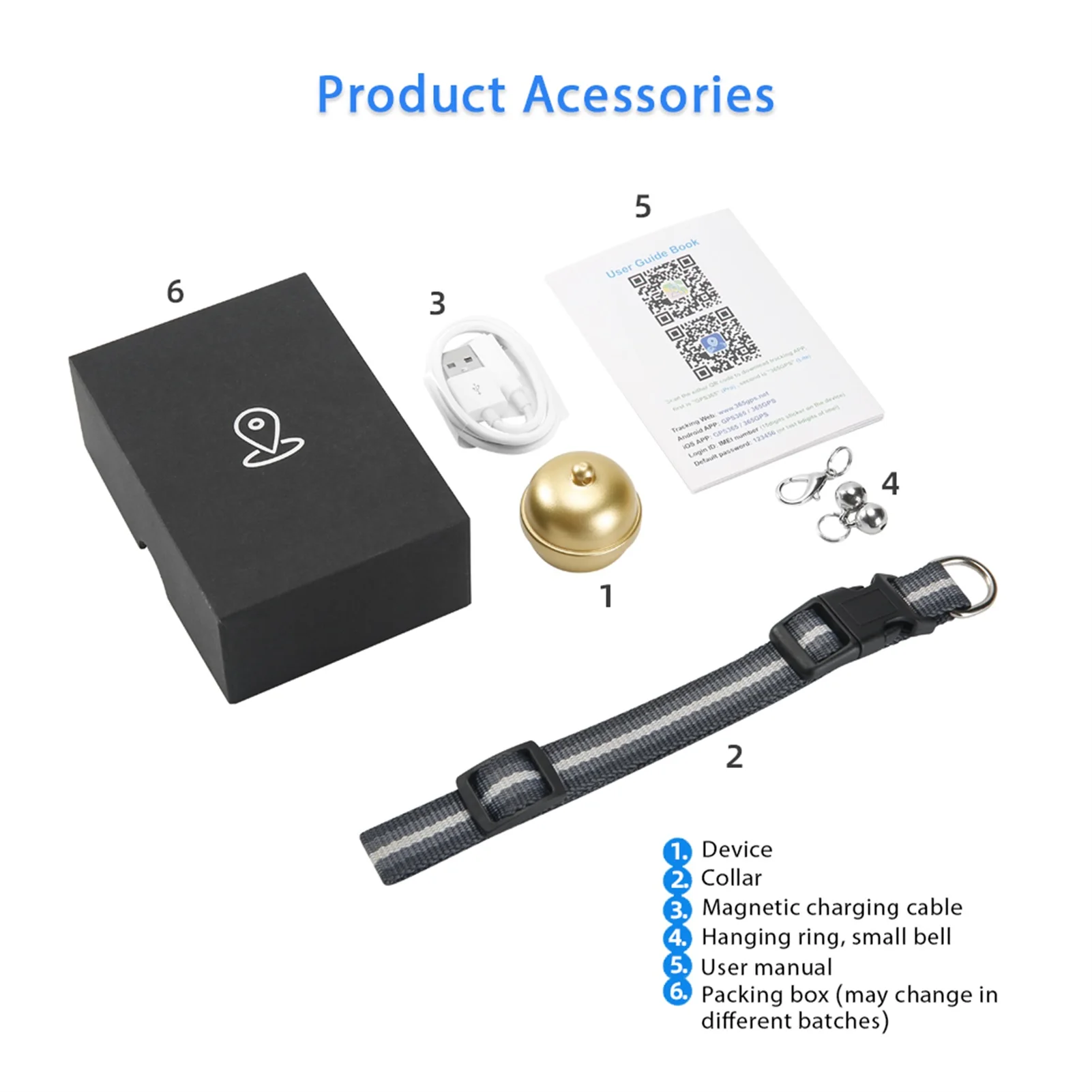 

New Pet Smart GPS Tracker Locator Ball Mini Anti-Lost Waterproof Positioning Collar Wifi Real-time Tracking For Pet Dog Cat Kids