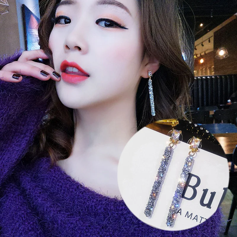 2022 модное поступление классические геометрические длинные висячие серьги с