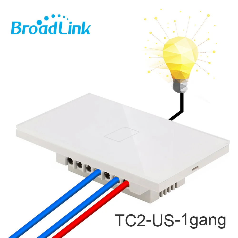 Broadlink TC2 1/2/3 банды США WiFi переключатель настенный сенсорный панельный светильник