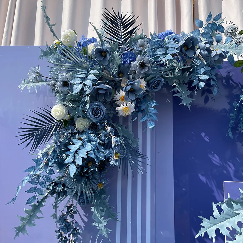 Искусственный туман голубой цвет искусственный пластиковый цветок для