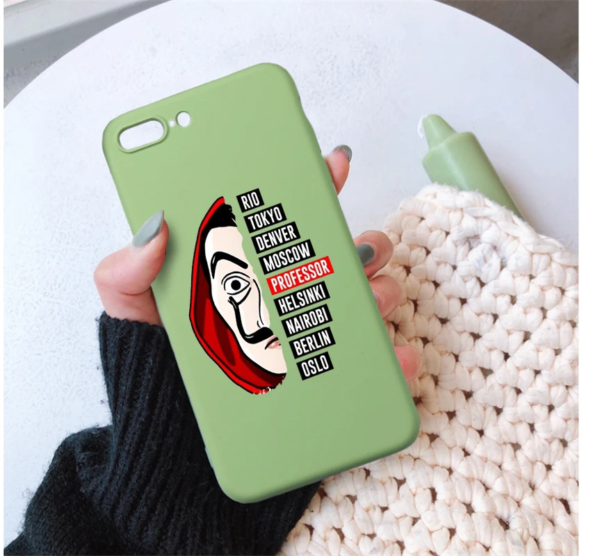 Чехол для телефона с надписью La Casa de papel iPhone 7 8 6S Plus X 11 ТВ-сериала бумажный чехол XS