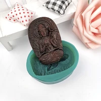 przy amulet buddha fondant mold silicone blessing soap cake decoration diy moulds