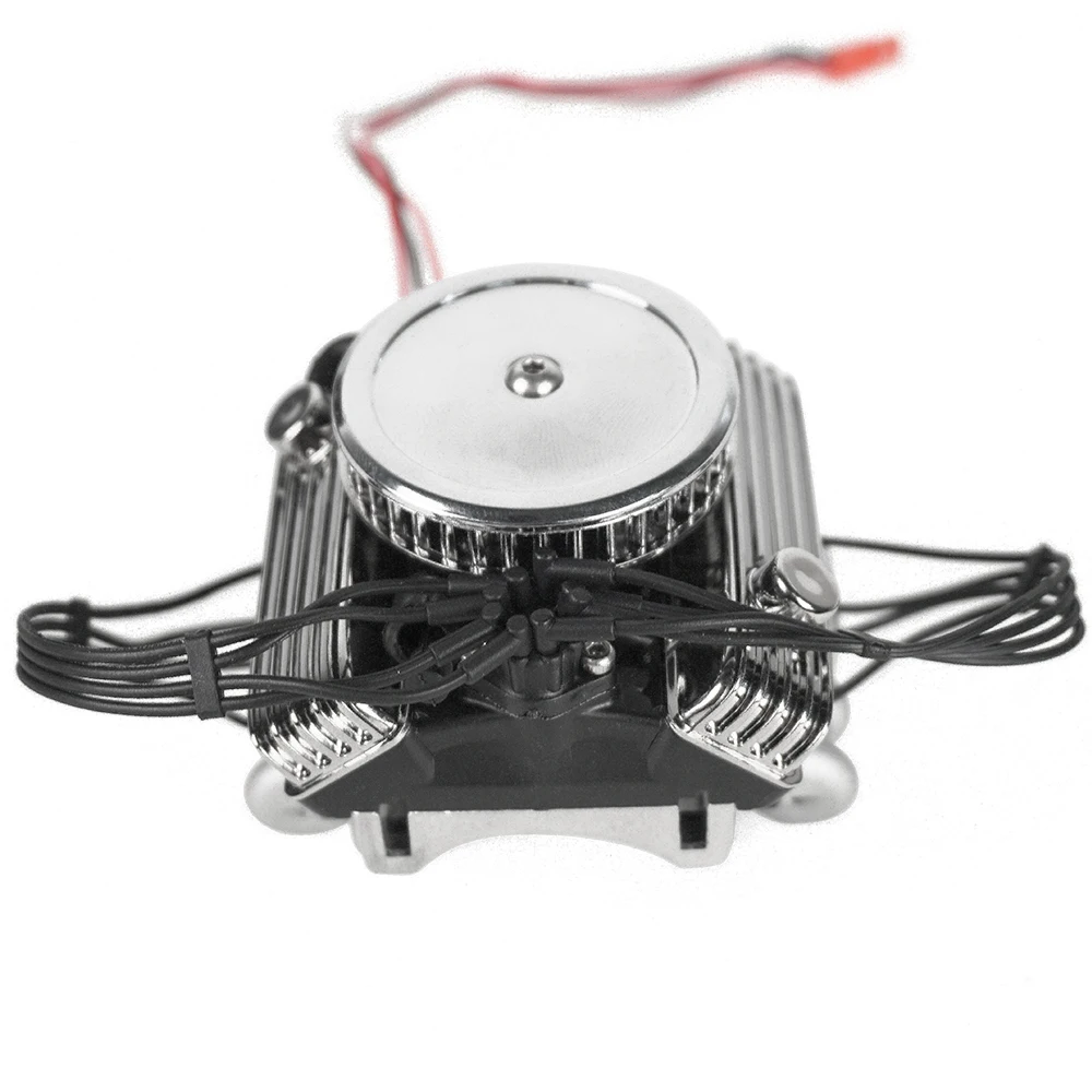 YEAHRUN Classic V8 F82 мотор вентилятора искусственный радиатор для TRX4 SCX10 D90 VS4 1/10 RC
