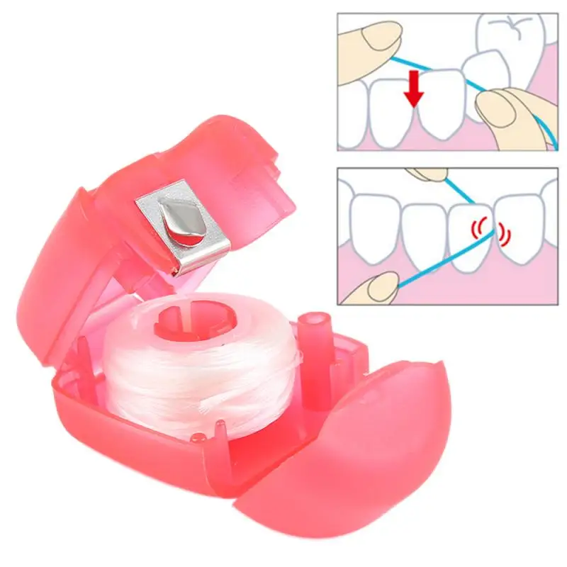 Зубная нить 15 м для гигиены полости рта зубная со вкусом воска на катушке чистки