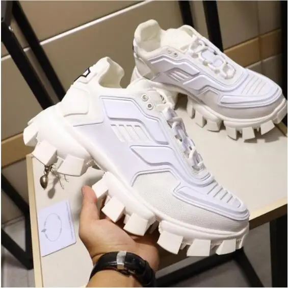 

New Platform Chunky Sneakers Mixed Colors Shoes Women Men Casual Fashion Tenis Shoes Lace Up Bottom Round Toe Flats Sports Shoes