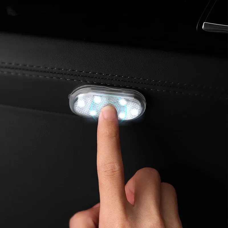 

Car LED Touch Lights Wireless Atmosphere Interior Light Auto Roof Ceiling Reading Lamps for Door Foot Trunk Storage Box