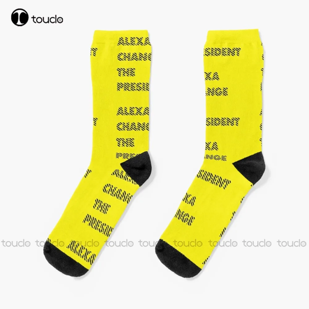 

New Alexa Change The President 8 Socks Slipper Socks Women Personalized Custom Unisex Adult Socks Teen Socks