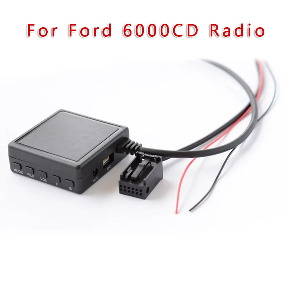 Для Ford 6000CD радио Bluetooth музыкальный адаптер черная часть автомобиля AUX USB аудио |