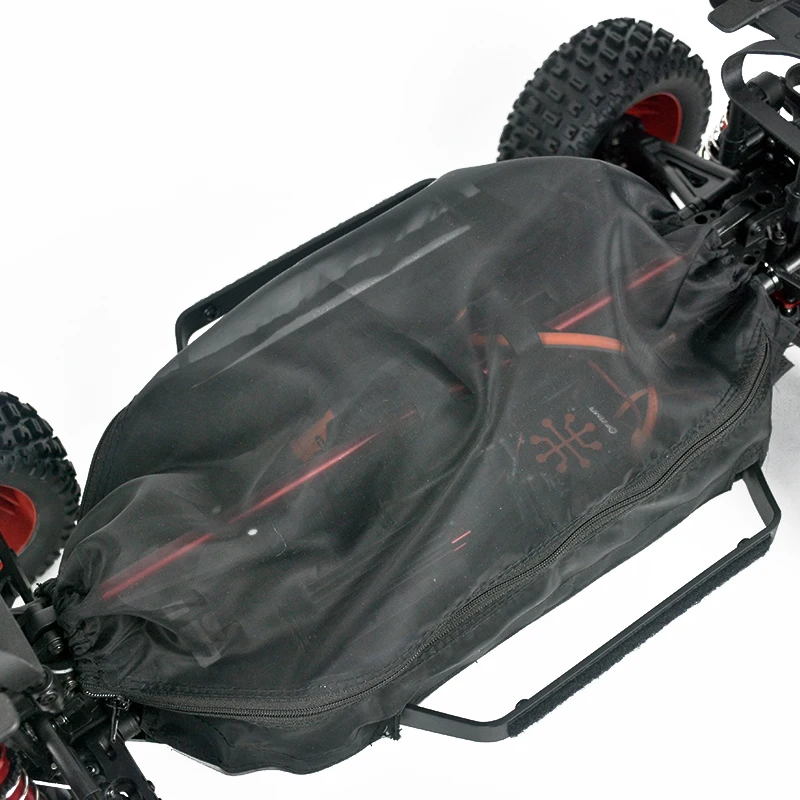Cubierta protectora a prueba de agua para coche de control remoto, piezas de actualizaci&oacute;n de chasis resistente a la suciedad y al polvo para 1/7 ARRMA MOJAVE 6S Rc-4