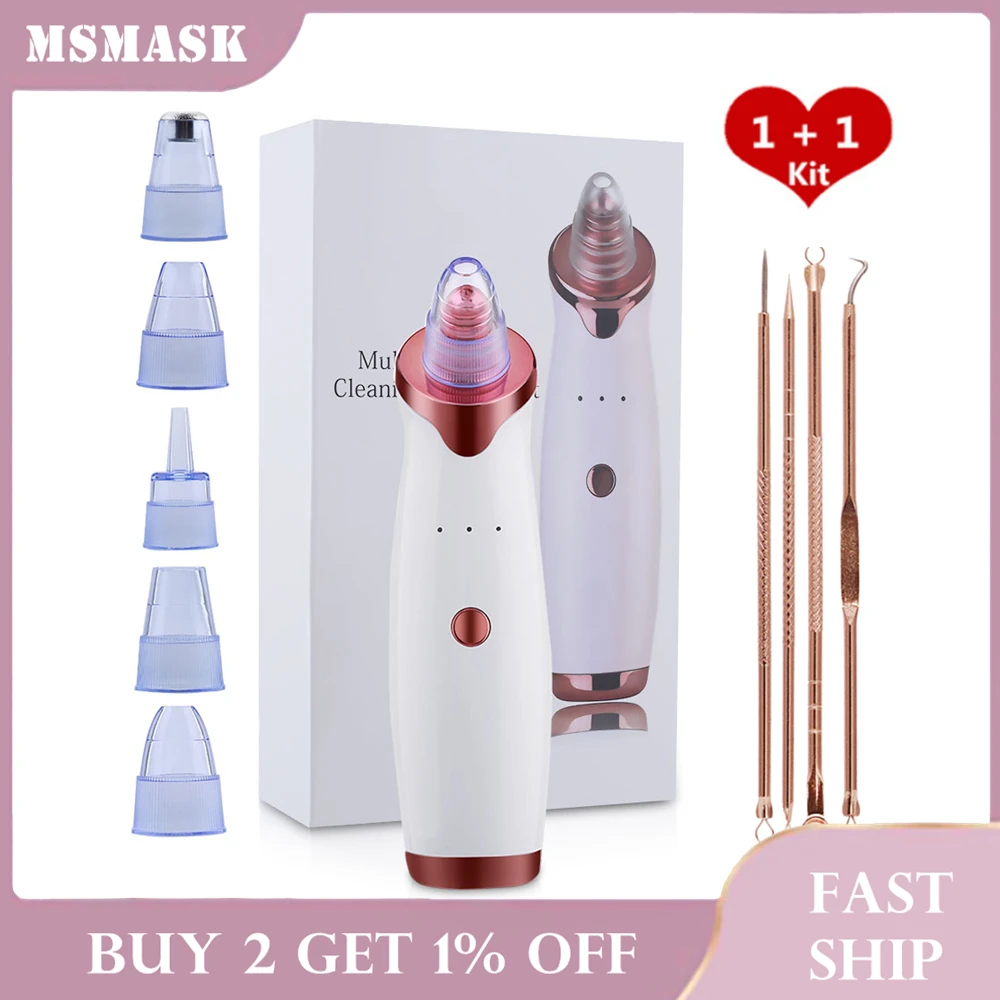 Инструмент для удаления черных точек и 4 иглы от акне|Устройство ухода за кожей