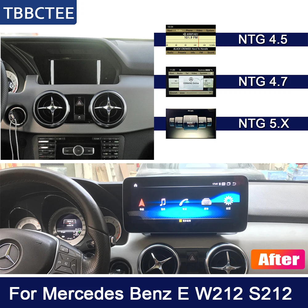 10,25 дюймов 4G 64G Android для Mercedes Benz MB E W212 S212 2010~ NTG автомобильный радиоэкран gps навигация Bluetooth WiFi Navi