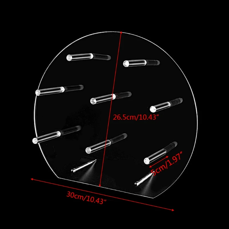 

Acrylic Semicircle Bread Cake Display Stand Transparent Rack Storage Wedding Party Birthday Baby Shower Supplies