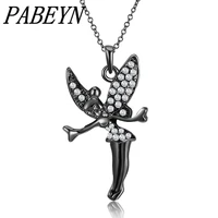 pabeyn jewelry 925 sterling silver necklace little angel pendant necklace for woman charm jewelry gift