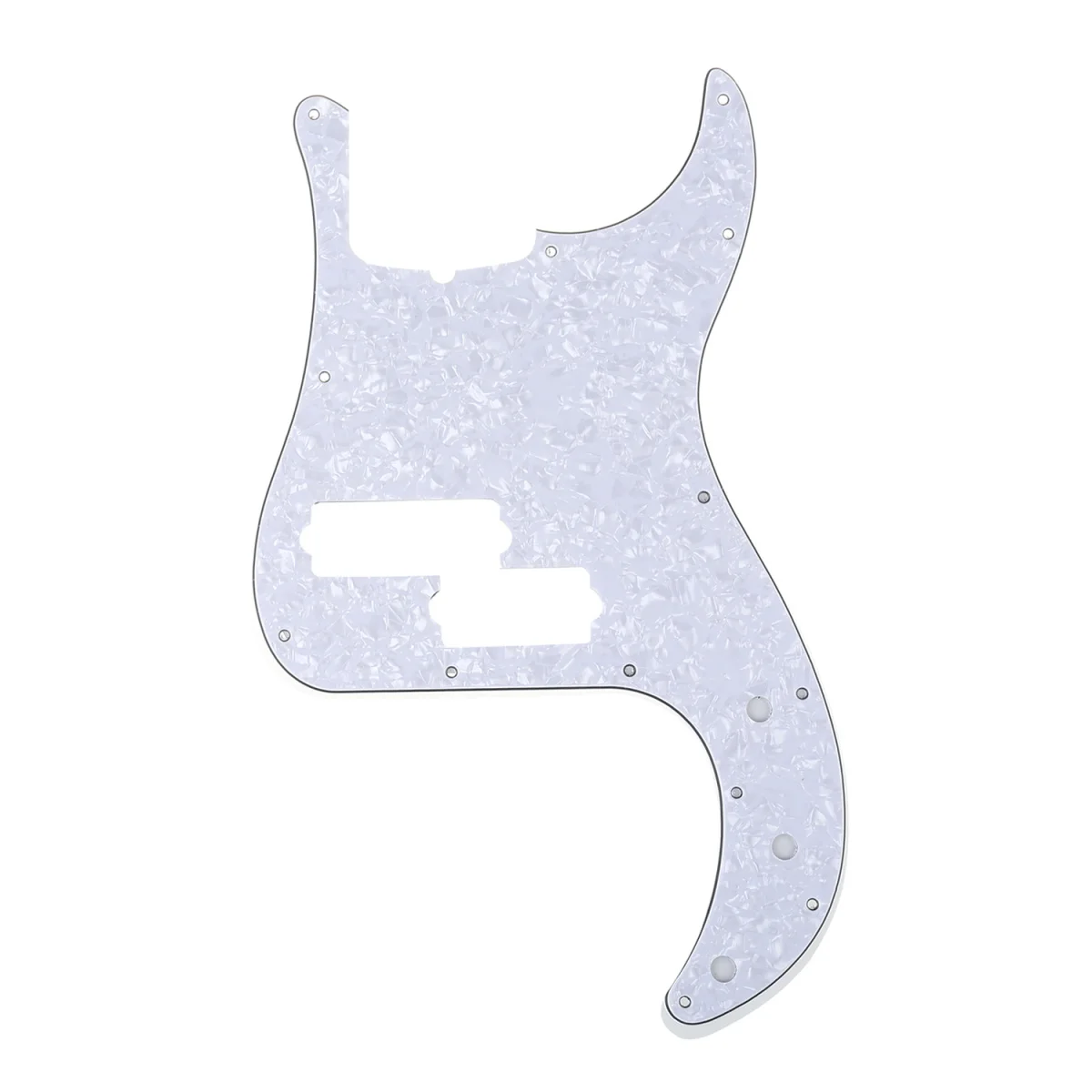 Musiclily Pro 5-String 13-Hole Contemporary P Bass Pickguard для Fender American Precision 4-слойный белый жемчуг | Спорт