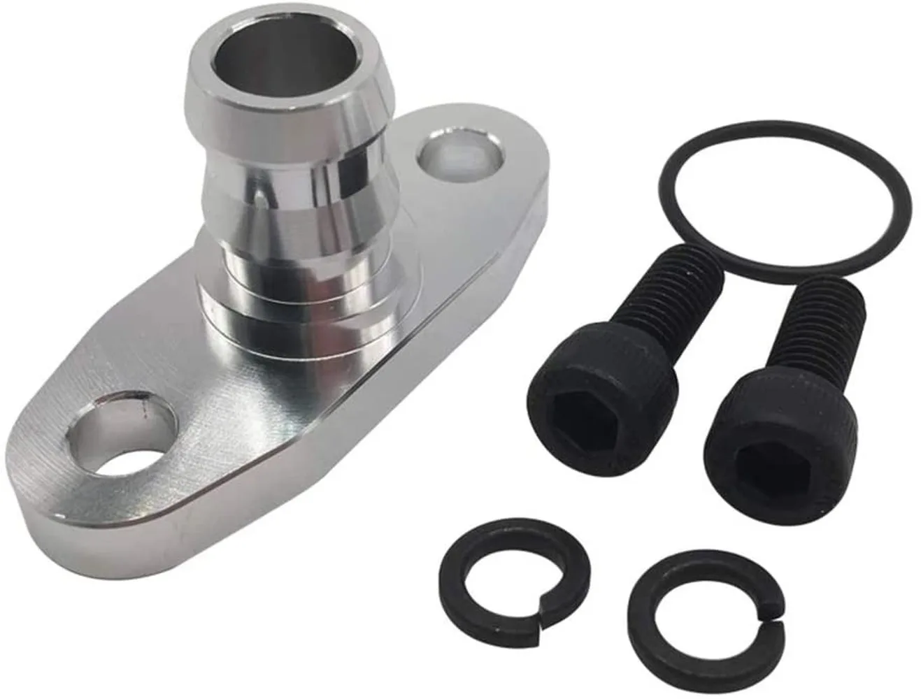 Алюминиевые Реверсивные фланцы 12 лет для слива масла Garrett T3 T4 T04B T04E | Автомобили и