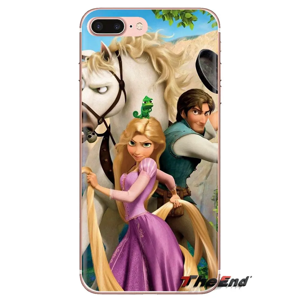 Tangled Rapunzel Chameleon Transparent Soft Cases Covers For iPod Touch Apple iPhone 4 4S 5 5S SE 5C 6 6S 7 8 X XR XS Plus MAX |