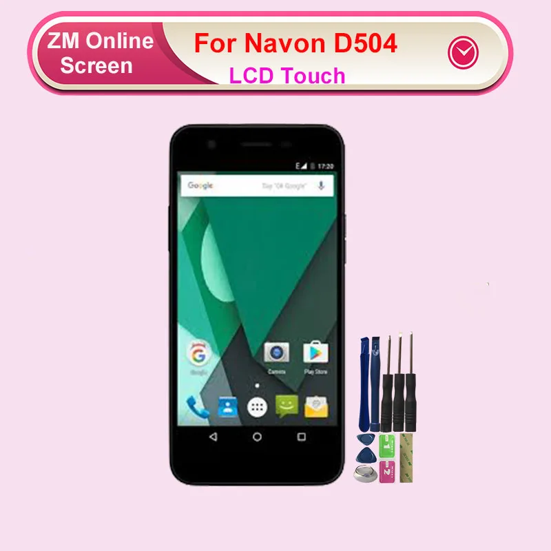 Кодирующий преобразователь сенсорного экрана в сборе ЖК-дисплей для Navon D505