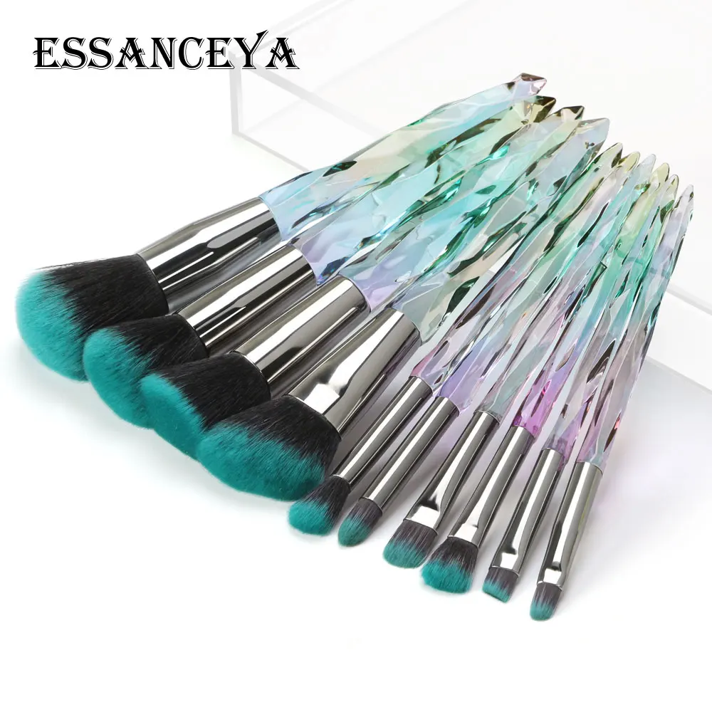 Набор профессиональных кистей для макияжа ESSANCEYA 5/10 шт. цветные алмазные кисти