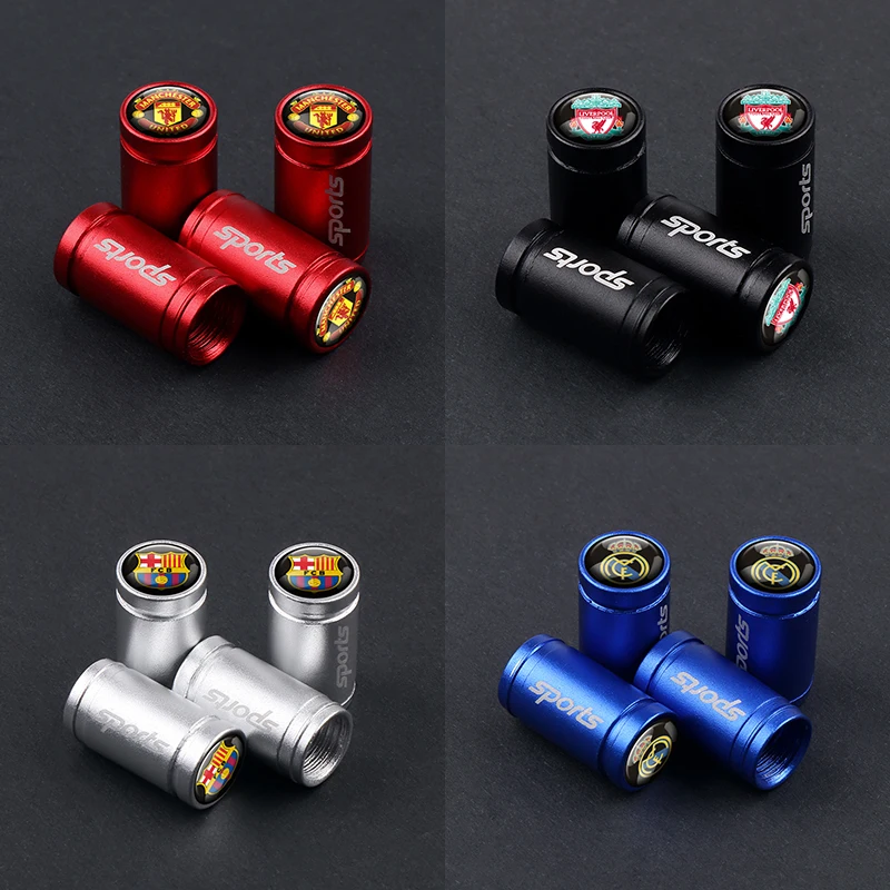 Автостайлинг 4 шт. эмблема логотипа команды автомобильные шины колпачок клапана