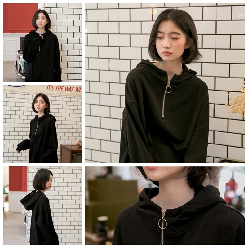 Go Go Squid! Li Xian Wang Yibo Nam Joo Hyuk Style Solid Hoodies Sweatshirts Women Men Couple Zipper Hooded Tops Thick Pullovers
