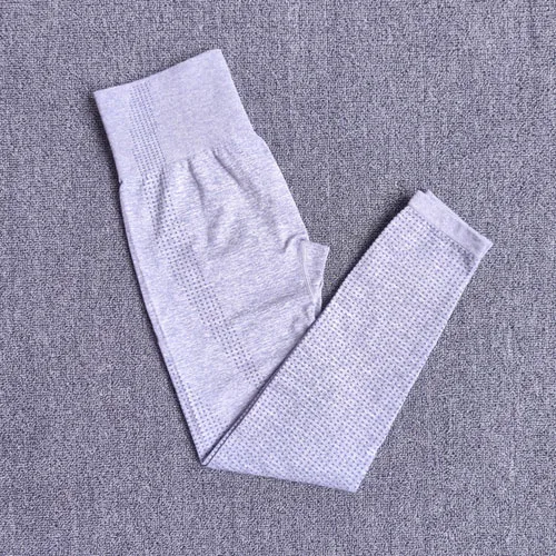 Gray blue pants 2 шт., женские спортивный костюм, бесшовный комплект для йоги, спортивный комплект, высокая талия, леггинсы для бега, спортивные топы для фитнеса, одежда, спортивная одежда - Color: Gray blue pants