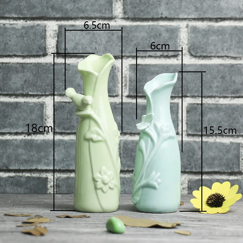 Домашний садовый декор креативные керамические украшения птица бабочка цветок