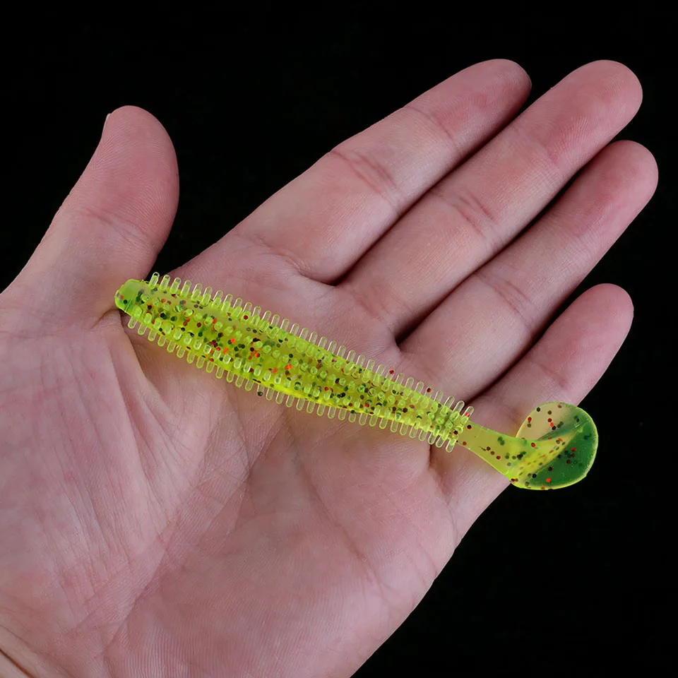 WALK FISH 5 шт./лот Ежик Spiky Shad 90 мм 4 г Мягкая рыболовная приманка морской огурец весло