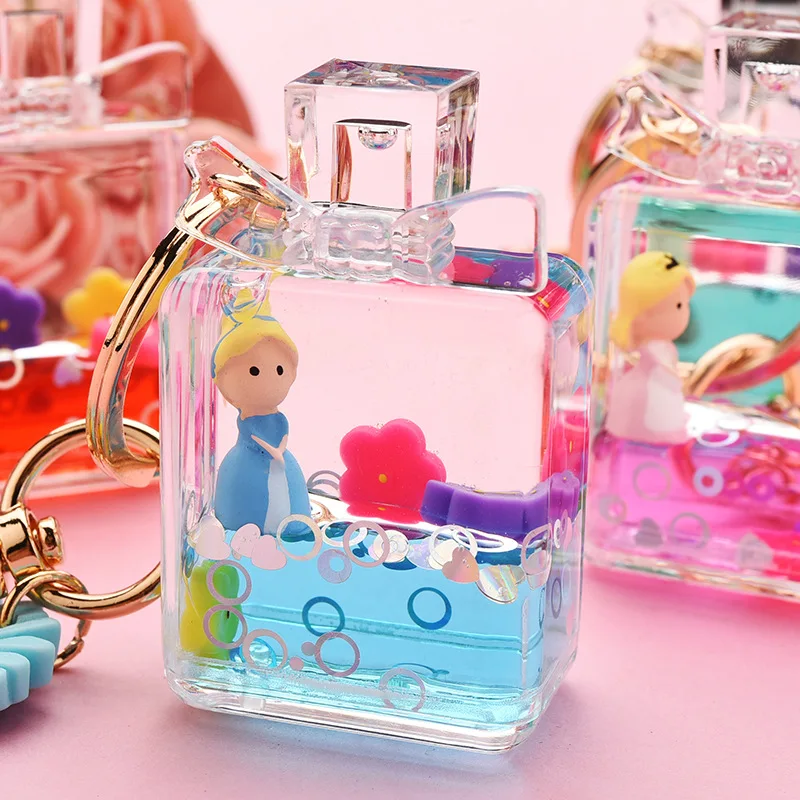 Новый флакон духов брелок для девочек с героями мультфильмов ключей