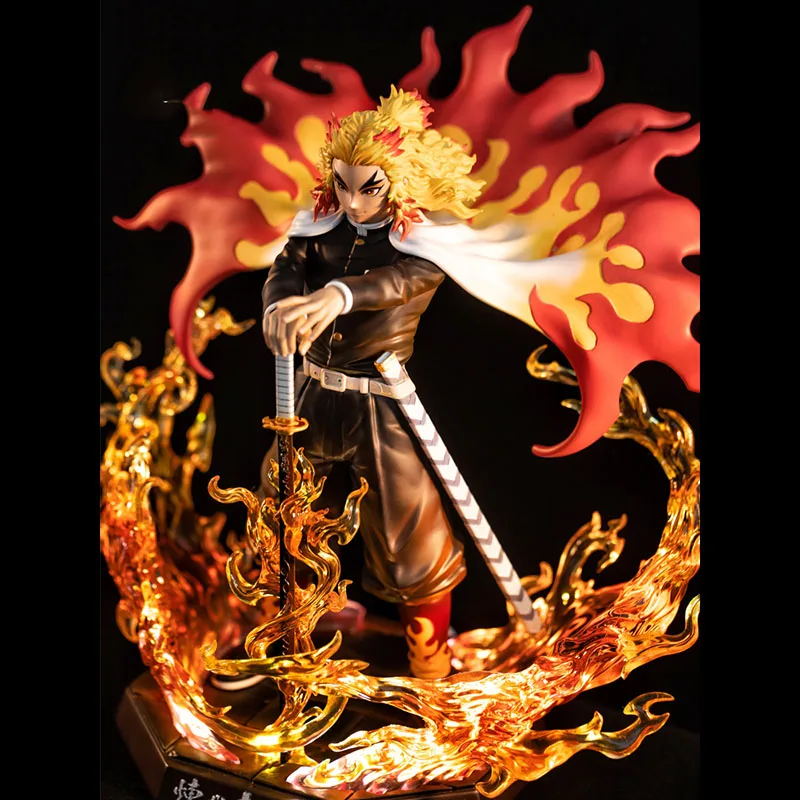 

Demon Slayer Nine Pillars Resonance Brother Yanzhu Purgatory Xing Shoulang Hand-made Statue Action Figure Toy BOX 27CM Q245