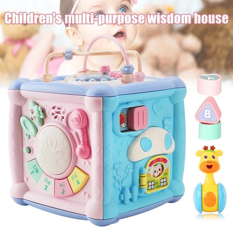 Многофункциональная игровая коробка с барабаном телефона музыкальный