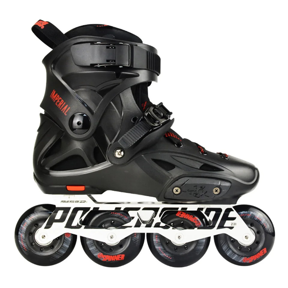 

100% Original 2018 Powerslide Imperial Inline Skates Professional Slalom Inline Skates Roller Free Skating Shoes Sliding Patines