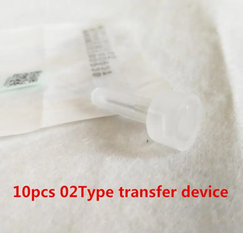 10Pcs 02Type 0,3 мл 10 шт. ампульная бутылка Abe бутылка для гиалуроновой ручки ампулы кончик конвертера Подушка Стерильная SFDA Past - Габаритные размеры: 10Pcs 02Type