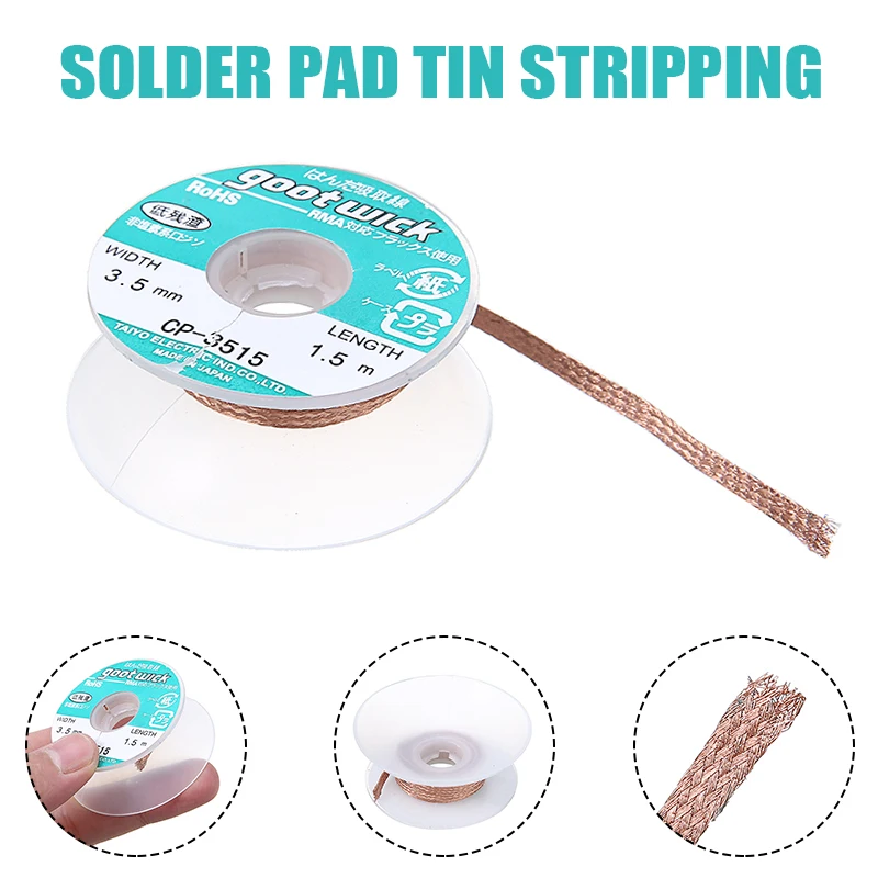 1 шт. оплетка для припоя|braid copper|remover wickdesoldering braid |