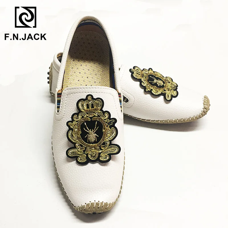 

F.N.JACK Mens shoes Moccasins men Slip-On Loafers Zapatos de hombre Mens shoes genuine leather Man shoes Horsebit loafer men