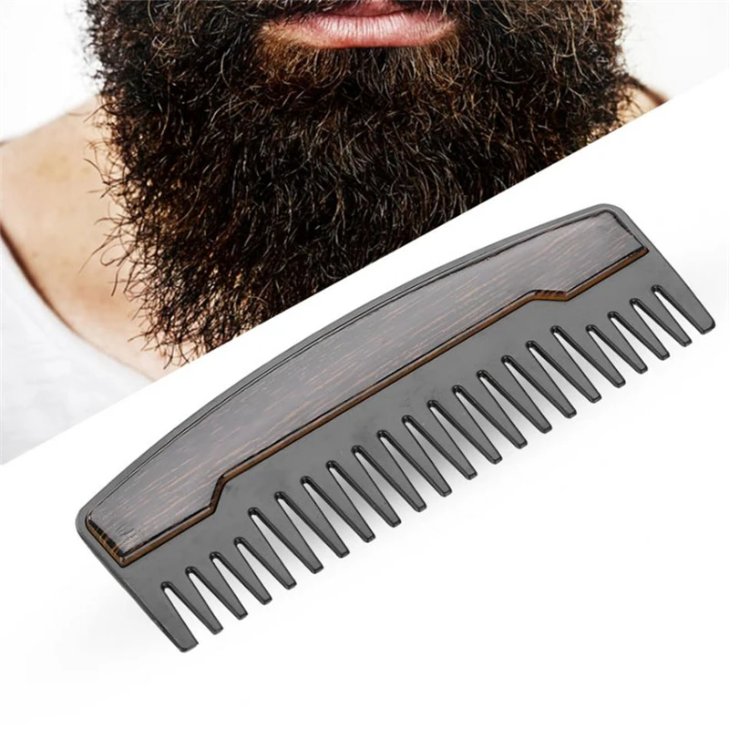 

Men's Beard Brush & Comb Boar Bristles Mustache Shaving Brush Stainless Steel Beard Comb Facial Hair Brush