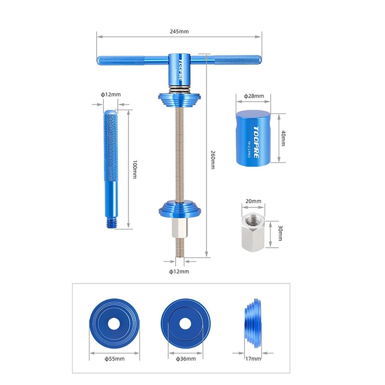 

Bowl set pressing tool,Durable Bike Bicycle Headset BB Bottom Bracket Press Tool Installation Tools