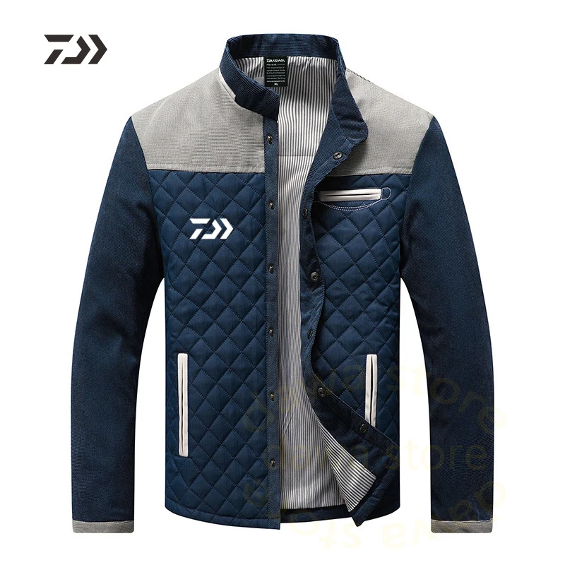 Daiwa одежда для рыбалки мужской костюм Лоскутная Рыбацкая рубашка свободная